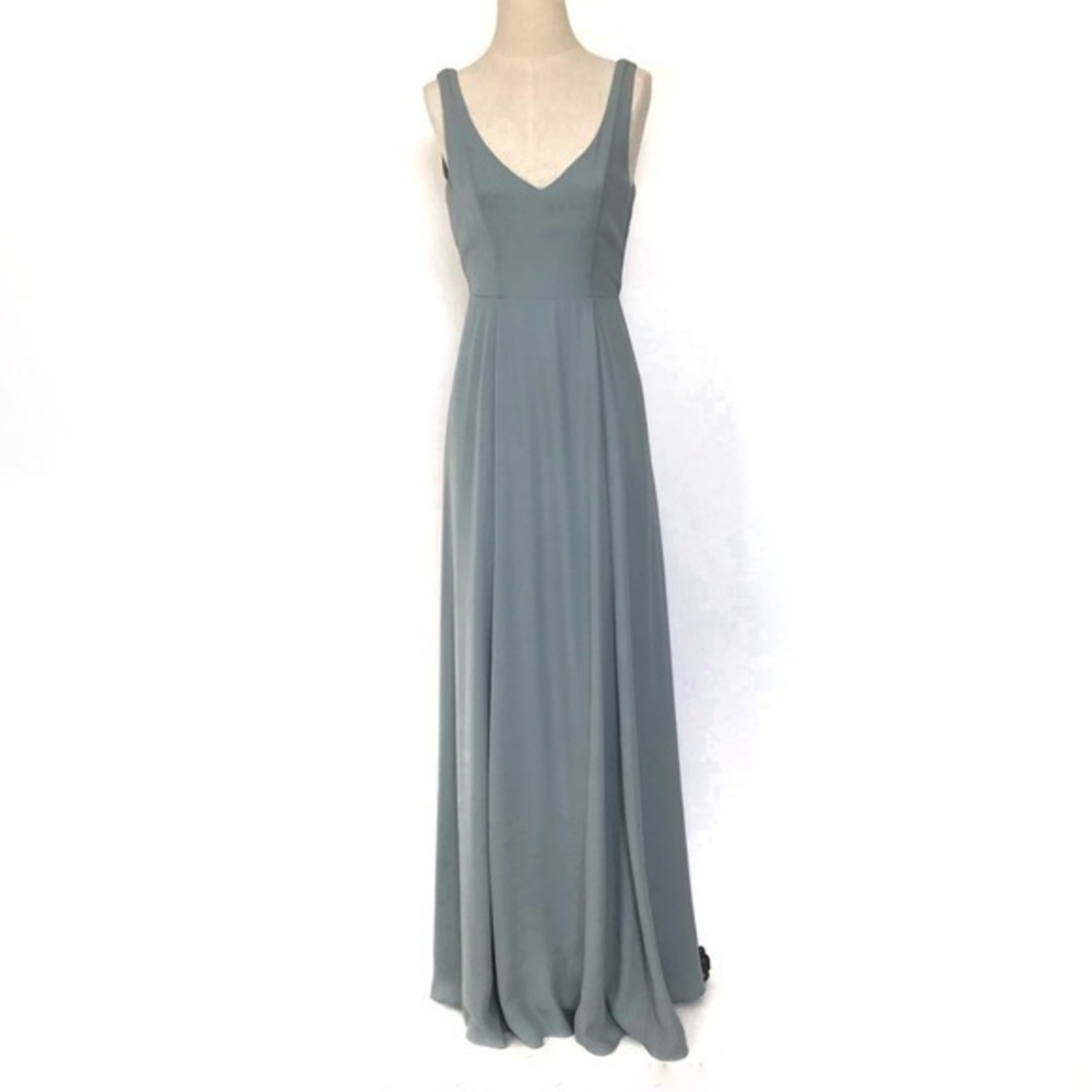 NWT Show Me Your Mumu Silver Sage Crisp Jenn Maxi Bridesmaid Dress Size xs